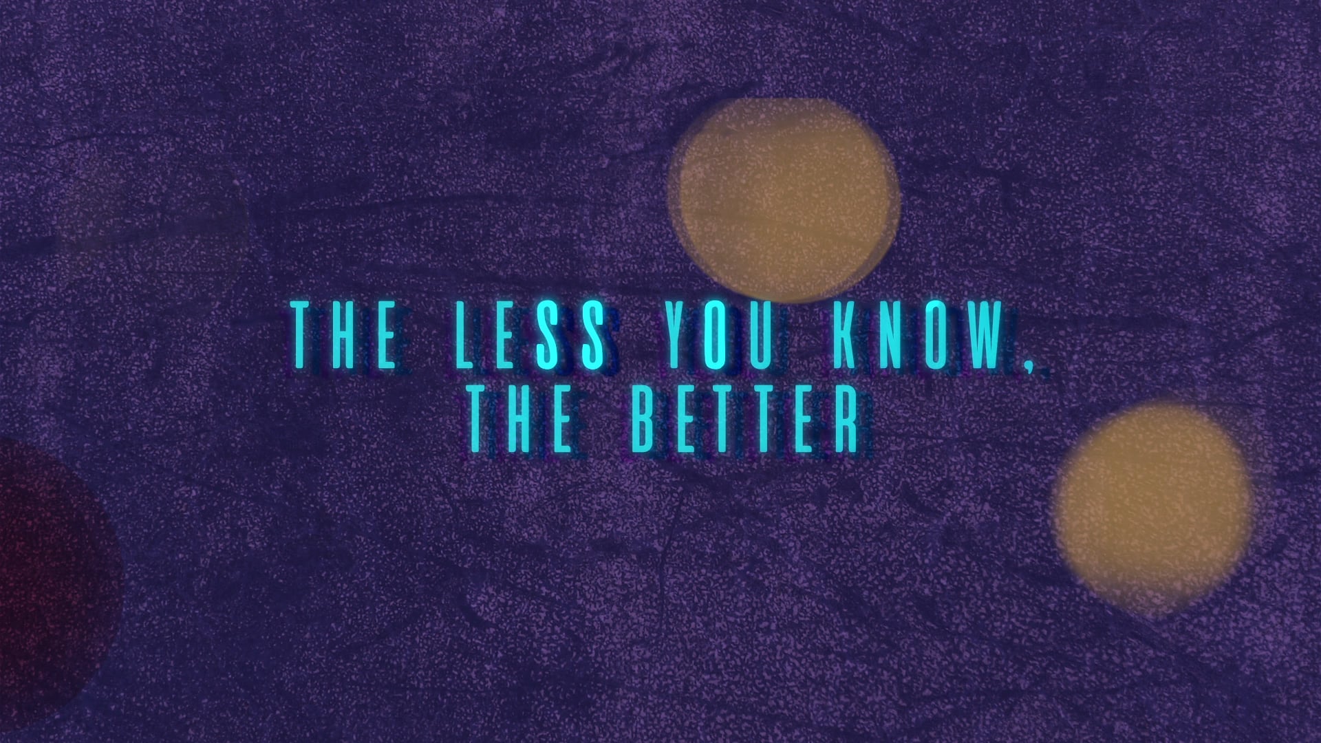Inspiration: The less you know, the better on Vimeo
