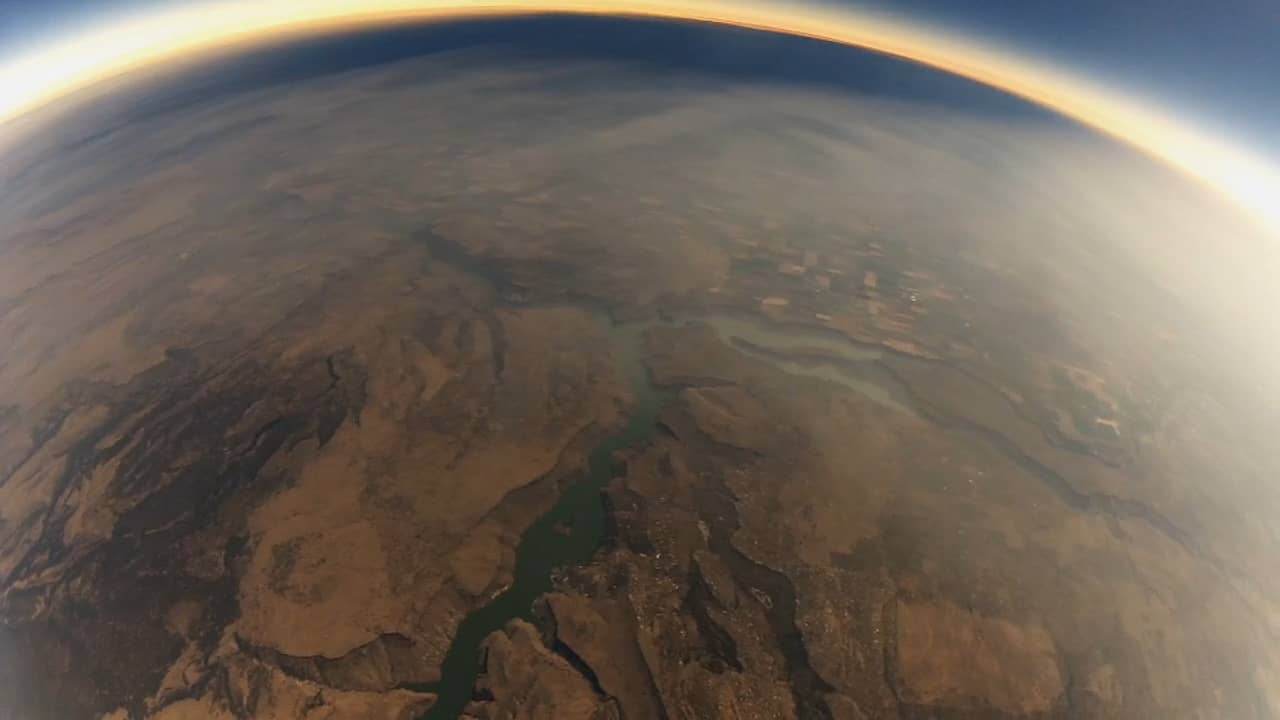 2017 Total Solar Eclipse footage from a near-space stratospheric