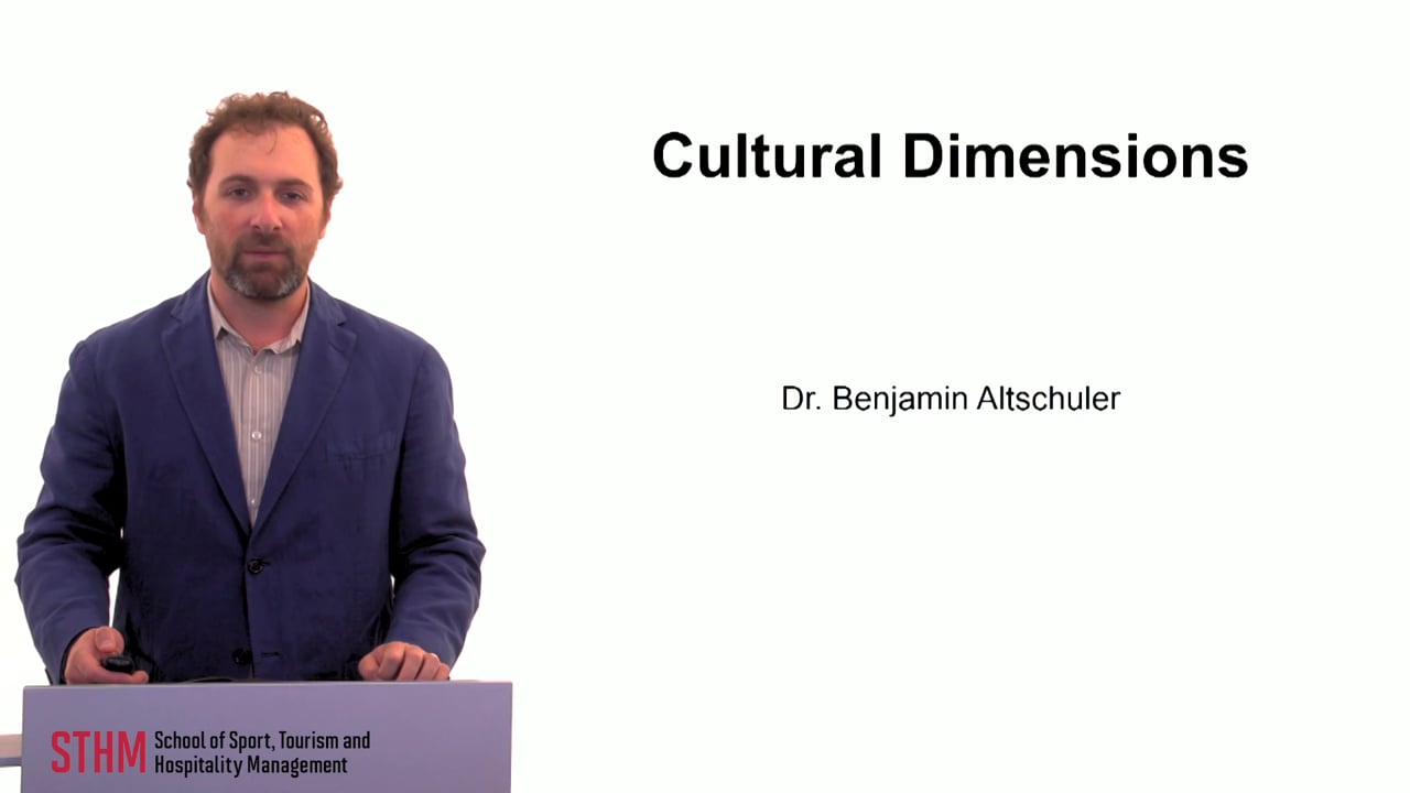 Cultural Dimensions