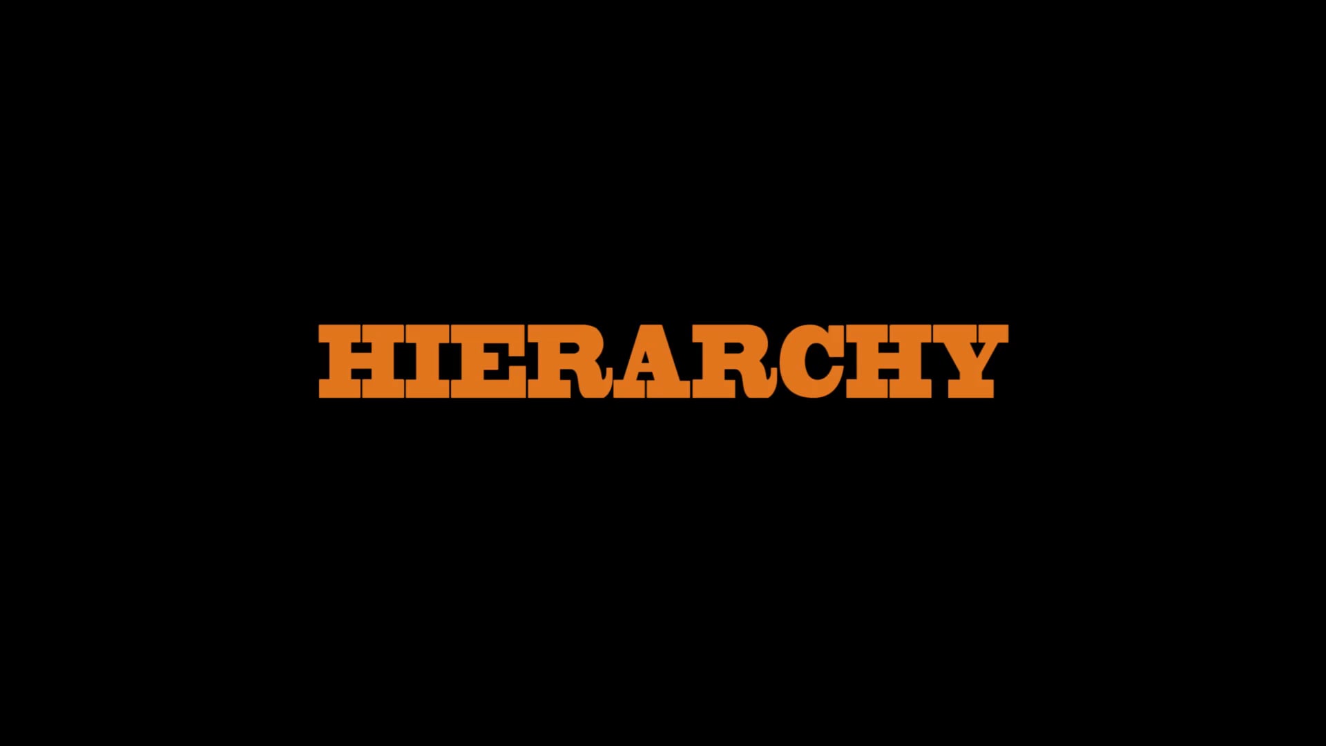 13-Thirteen Presents HIERARCHY