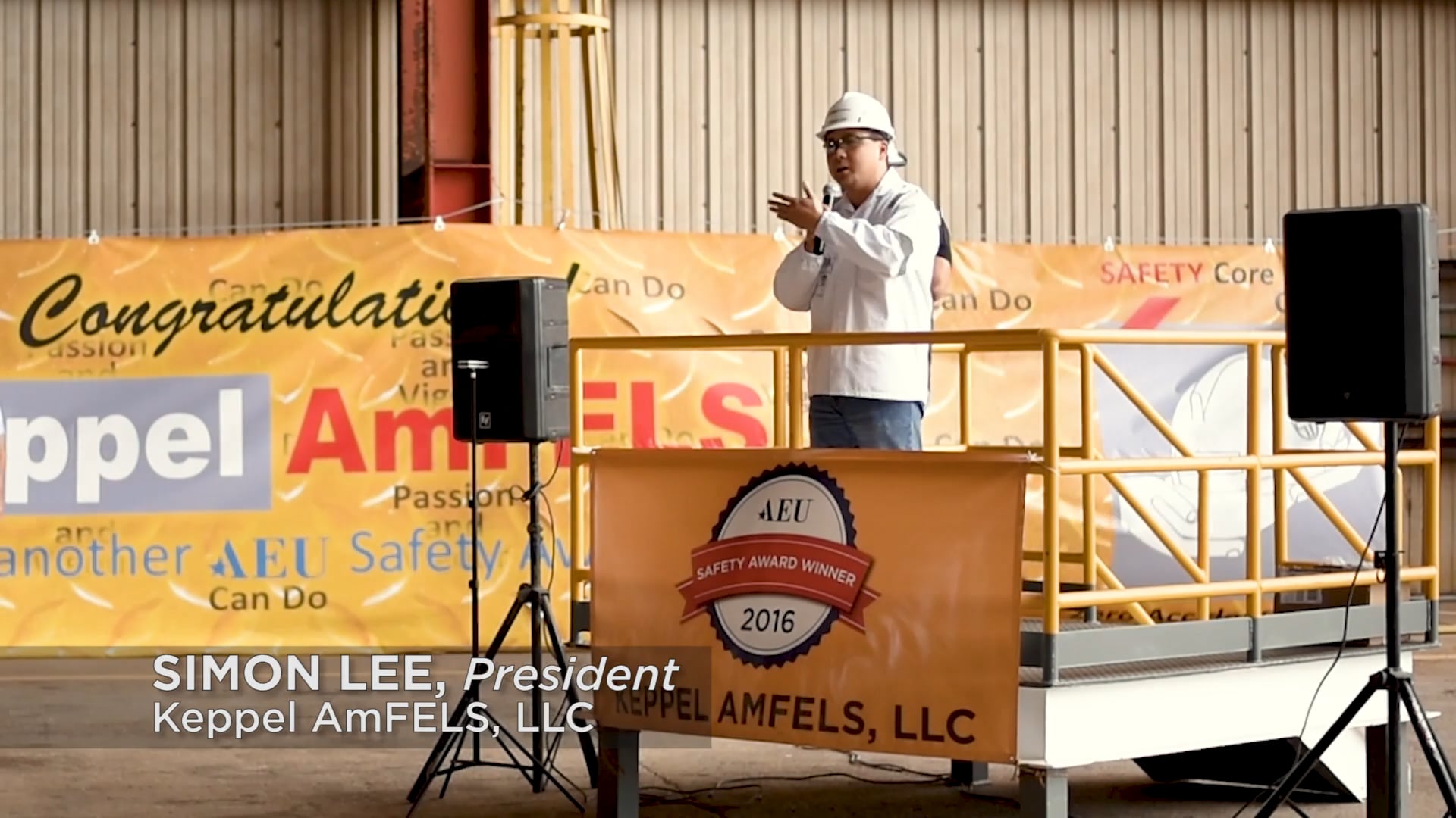 2016 Safety Award Winner Keppel AmFELS, LLC on Vimeo