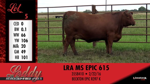 Lot #5 - LRA MS EPIC 615
