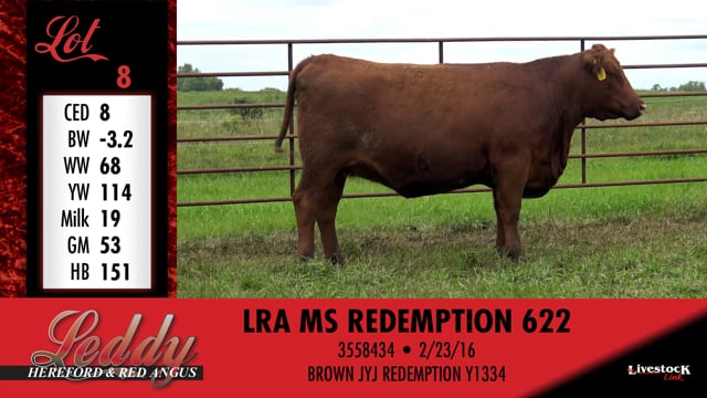 Lot #8 - LRA MS REDEMPTION 622