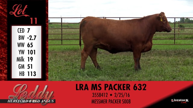 Lot #11 - LRA MS PACKER 632