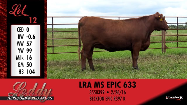 Lot #12 - LRA MS EPIC 633