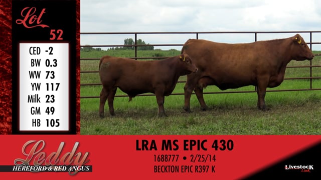 Lot #52 - LRA MS EPIC 430