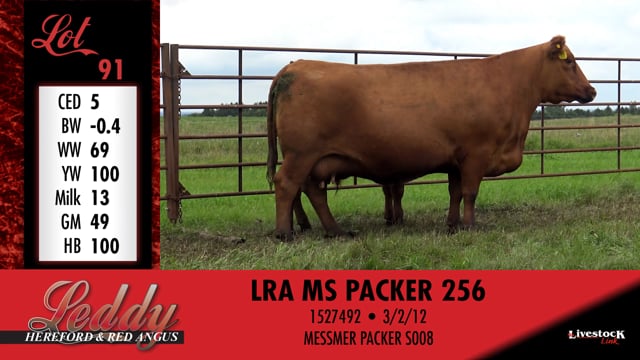 Lot #91 - LRA MS PACKER 256
