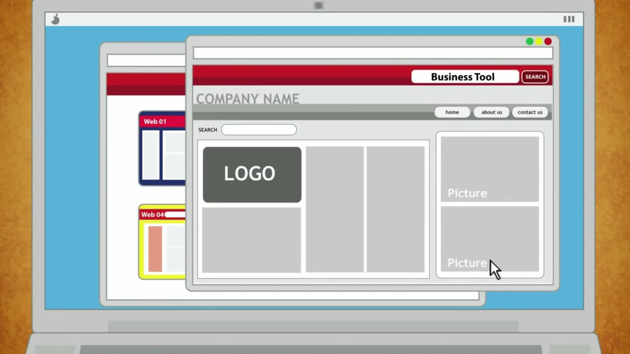 animated video ad for web development company on Vimeo