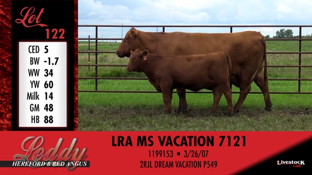 Lot #122 - LRA MS VACATION 7121