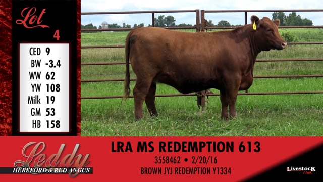 Lot #4 - LRA MS REDEMPTION 613