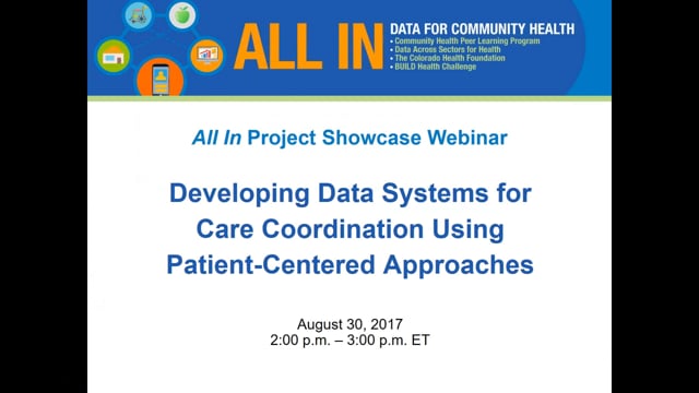 Developing Data Systems for Care Coordination Using Patient-Centered Approaches