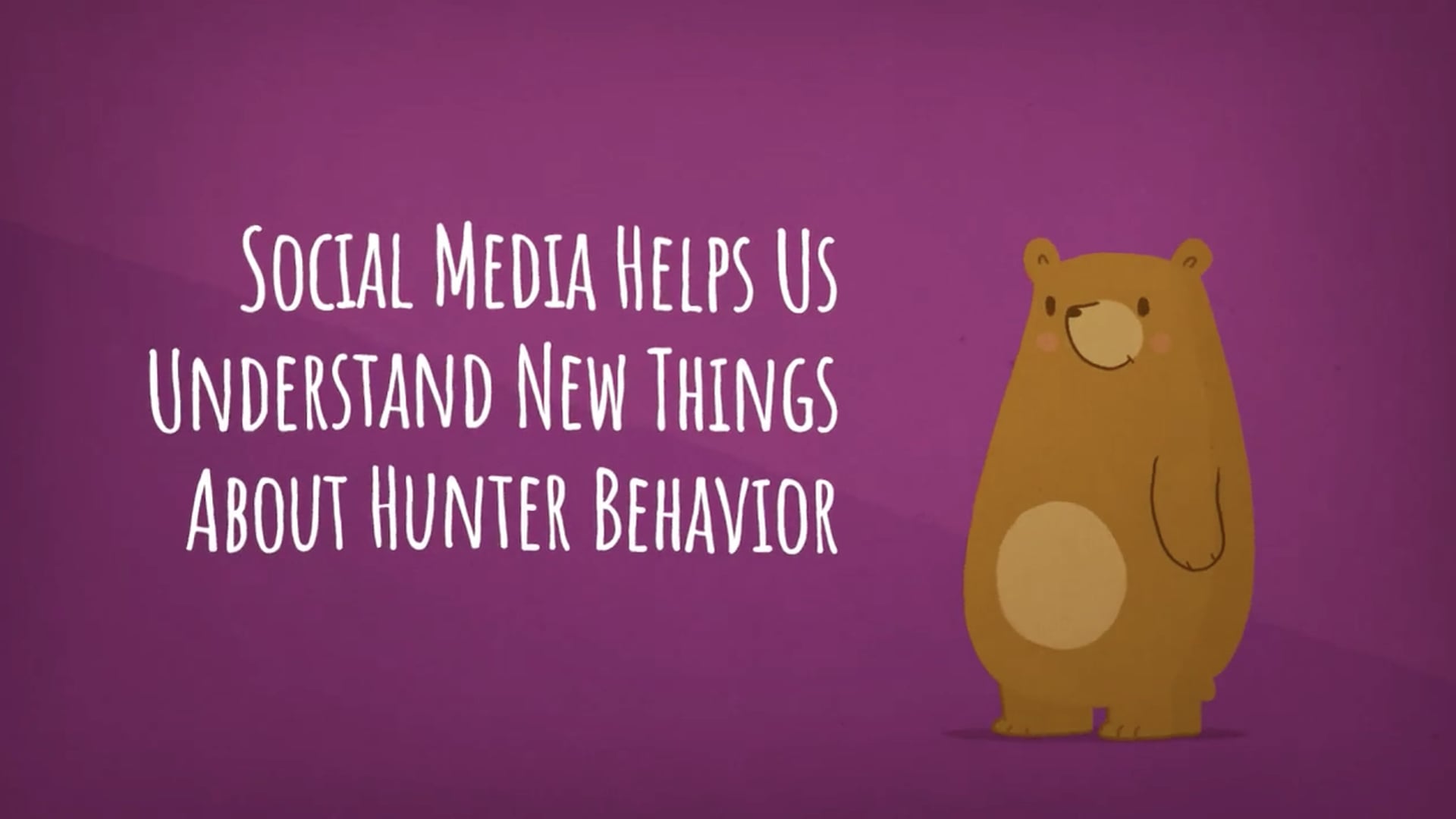 Social Media Helps Us Understand Hunter Behavior