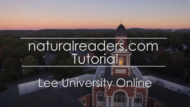 naturalreaders.com Tutorial