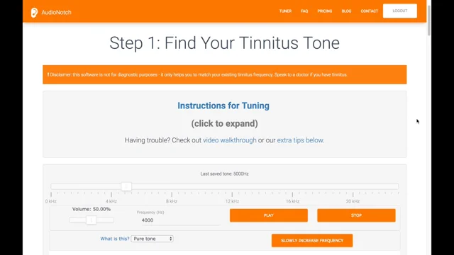 AudioNotch - Tinnitus Sound Therapy - Tuner and Tone Generator