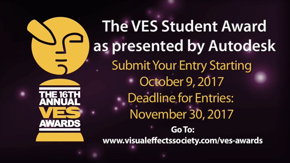VES Awards 2017 Student Award Promo