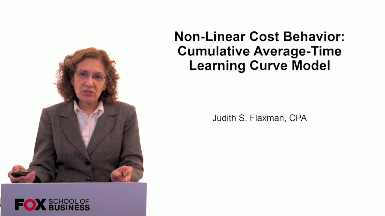 Login to view Non-linear Cost Behavior: Cumulative Average-Time Learning Curve Model