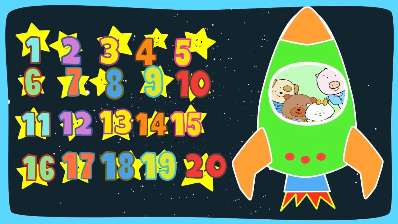 Number song 1-20 for children Counting numbers The Singing Walrus on Vimeo