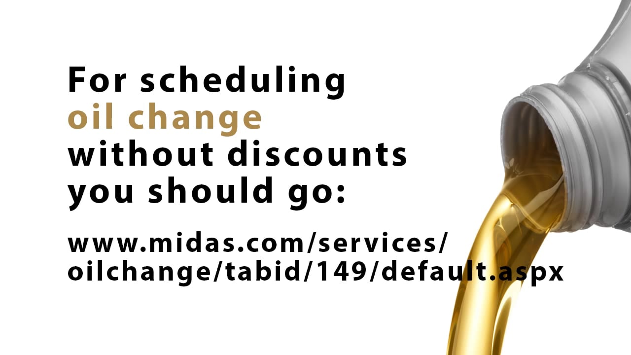 Midas oil change coupon on Vimeo