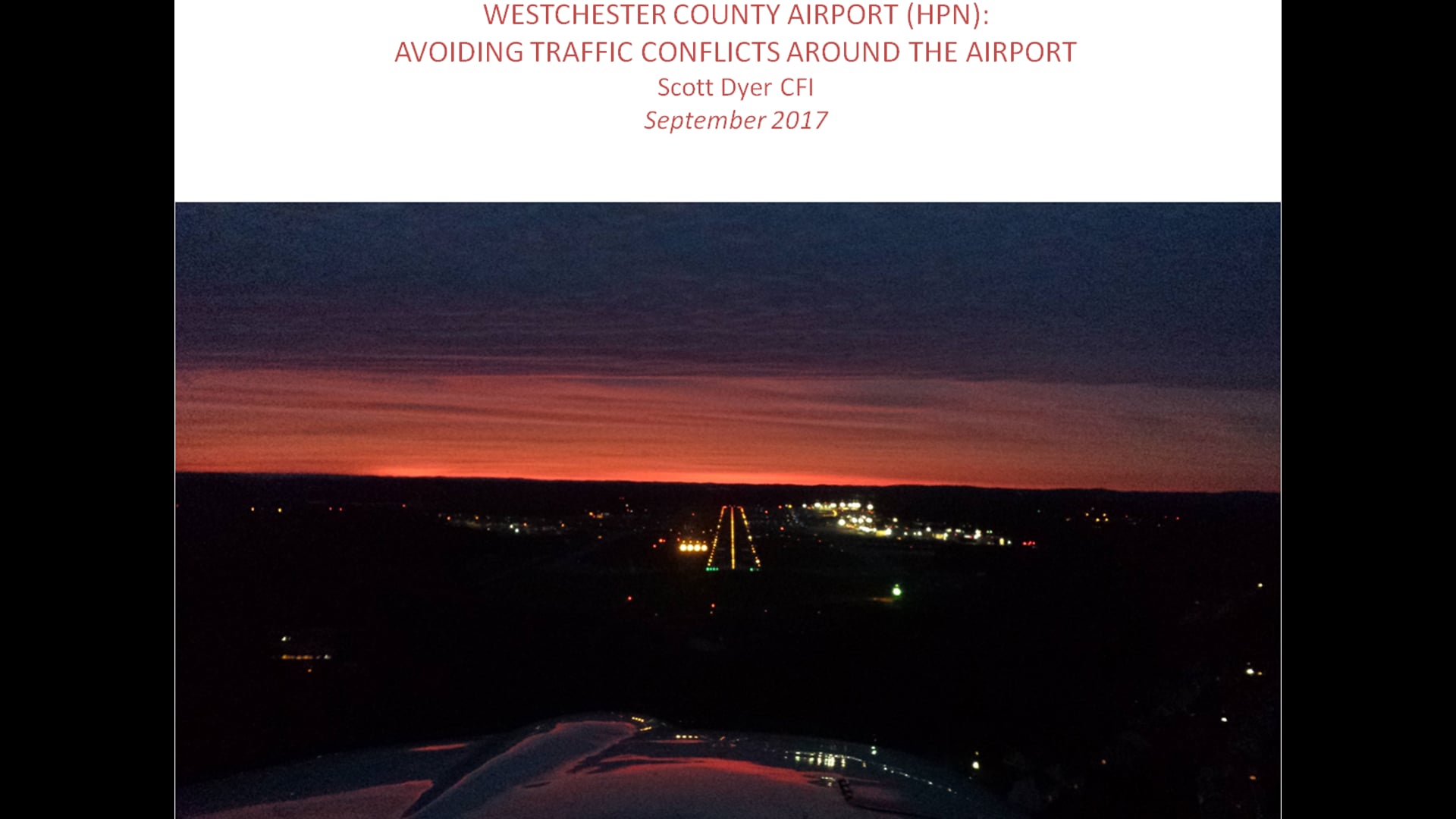 Westchester County Airport (HPN):  Avoiding Traffic Conflicts Around The Airport