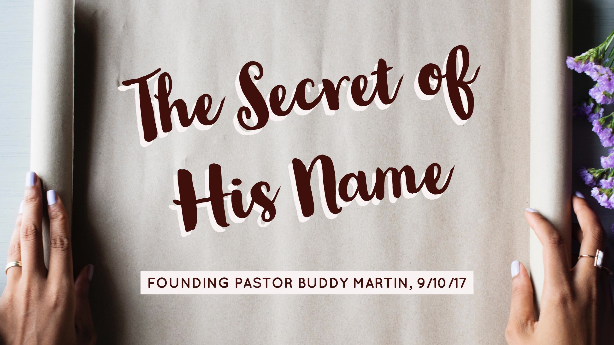 The Secret of His Name on Vimeo