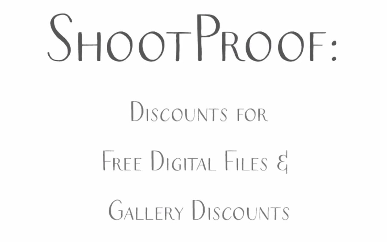 How to Create a ShootProof Discount Code for Free Digital Files and Gallery Discounts