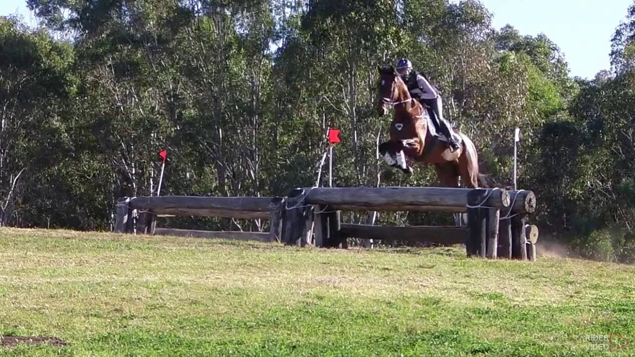 Zoe Hutchinson Riding Rouge D Amour 211 Eva95 Sydney Eventing Spring