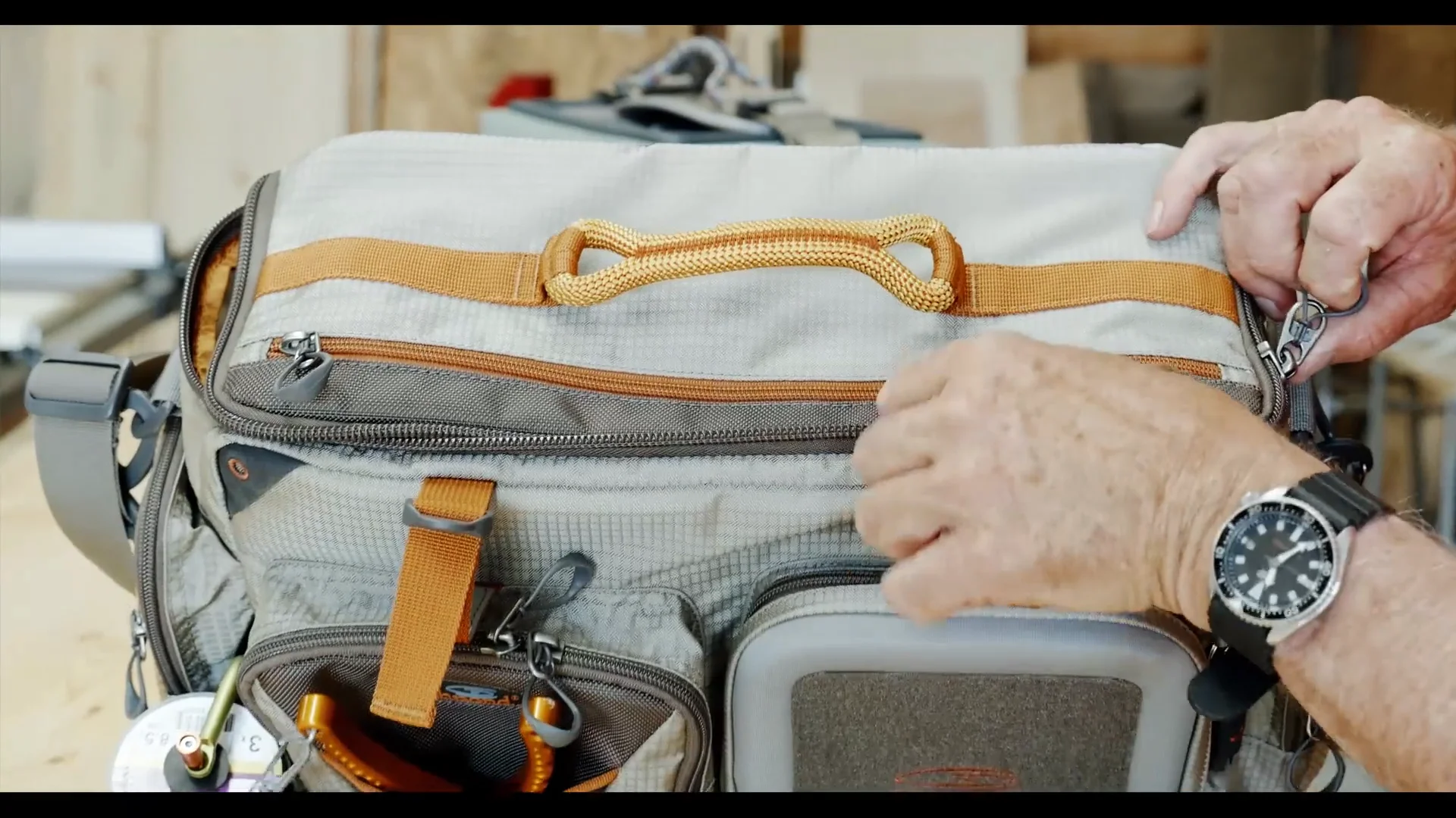 Fishpond Green River Gear Bag on Vimeo