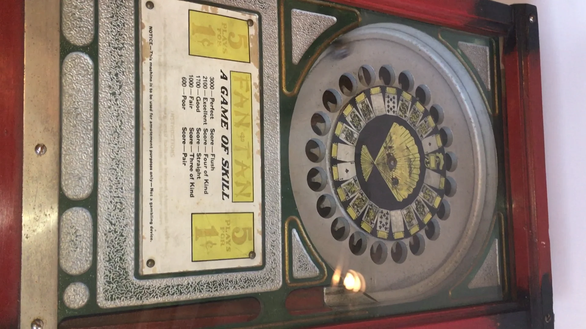 Fan-Tan Pinball Northwest Games Coin Machine | Gameroom Show