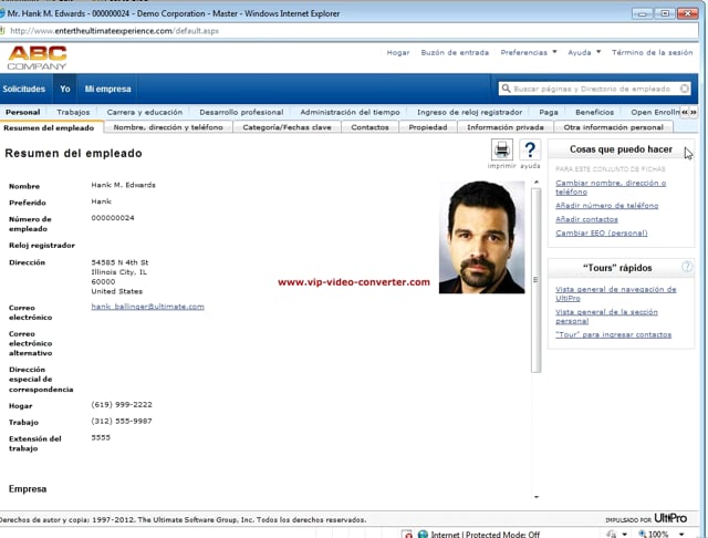 Ultipro Training Video - Spanish - Human Resources
