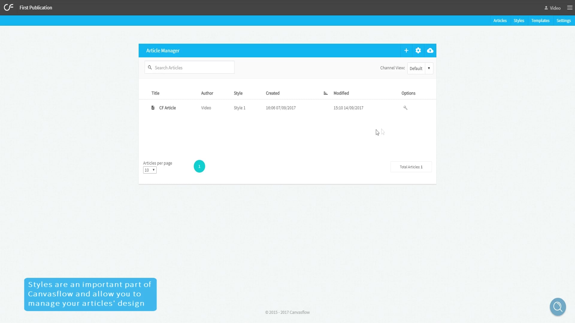 Getting Started: Creating and applying styles on Vimeo