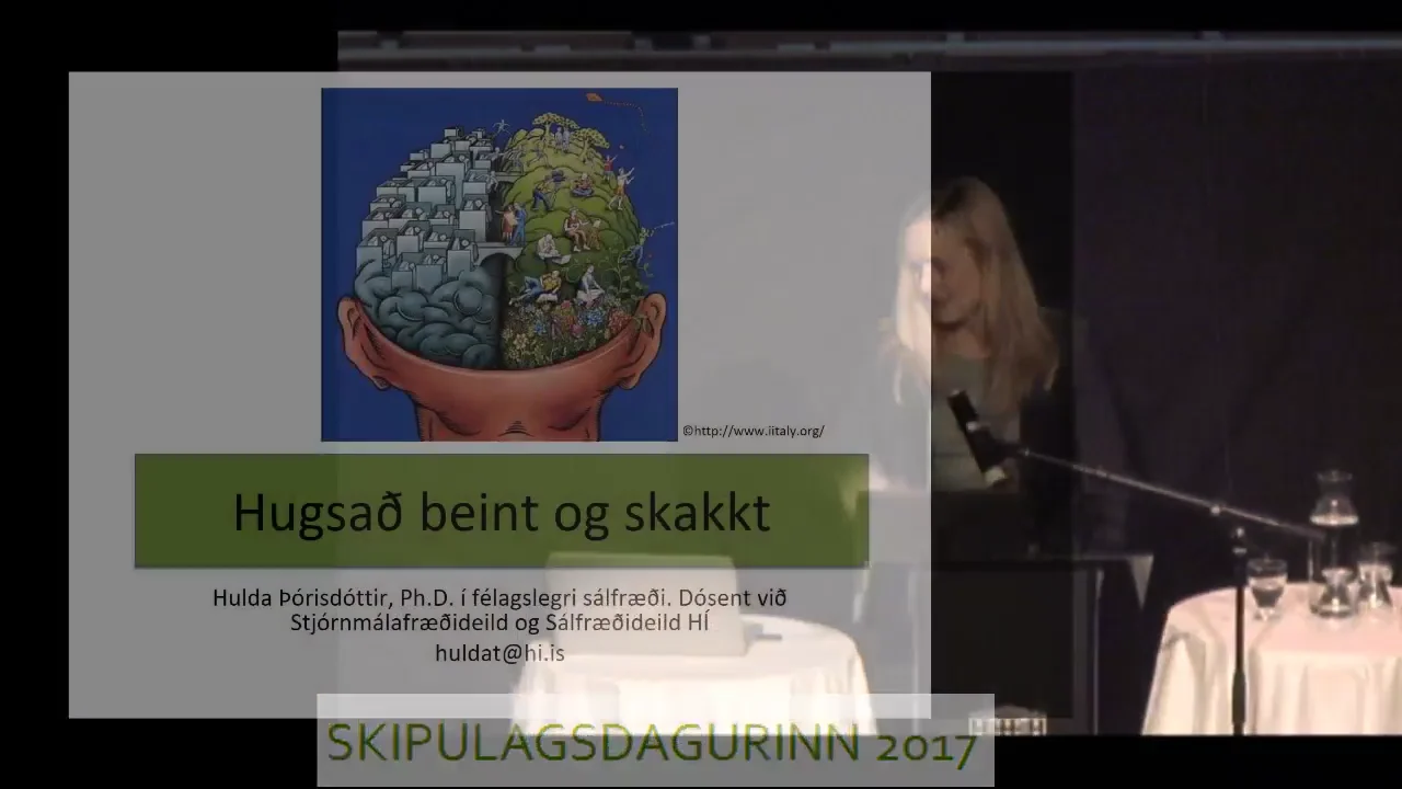 Dr. Hulda Þórisdóttir, stjórnmálasálfræðingur og dósent við Háskóla ...