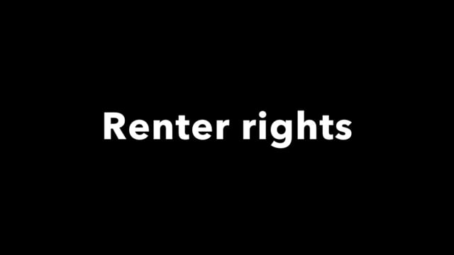 Disaster recovery: renters' rights