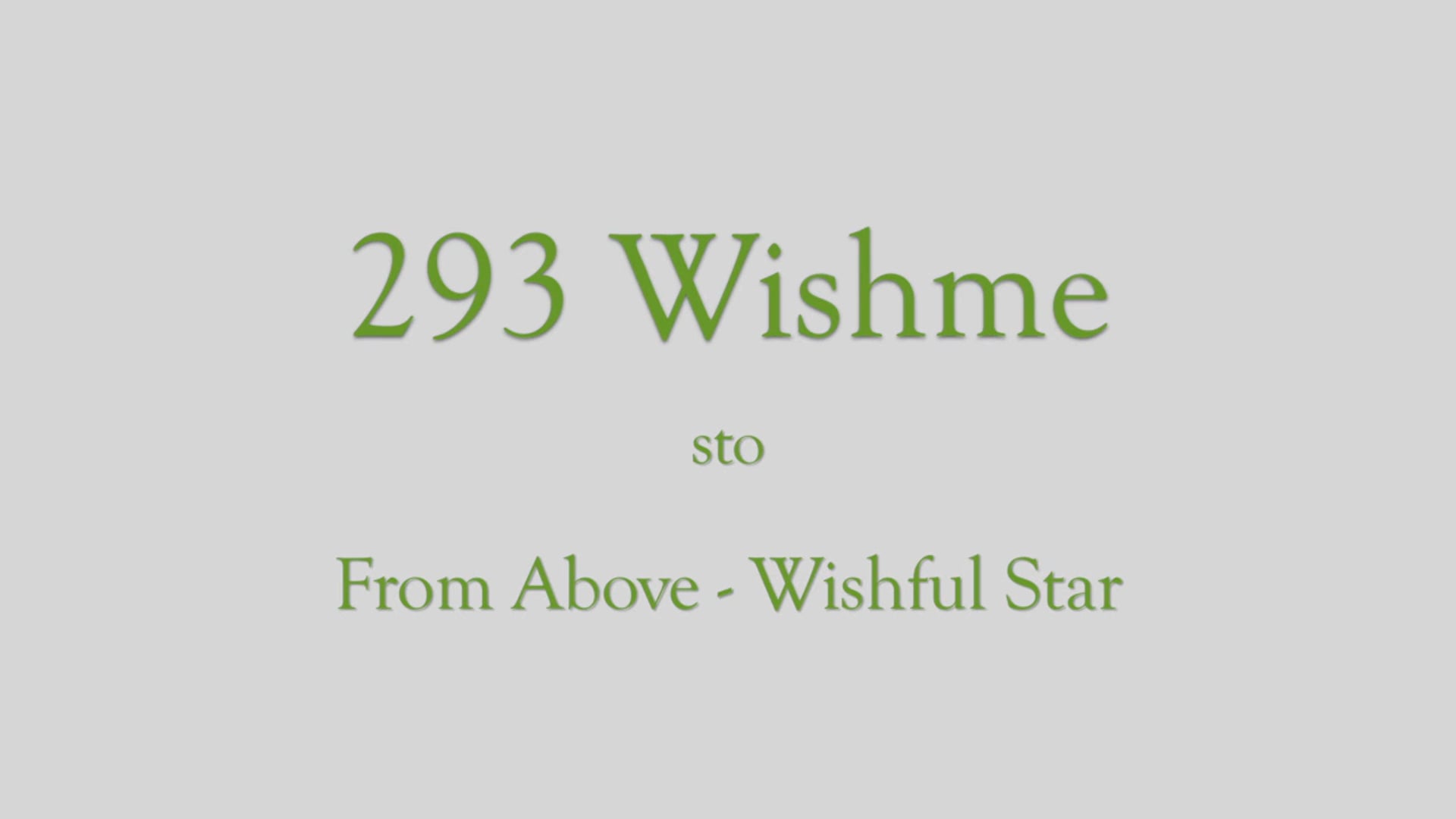 293 Wishme (Kriterieauktion)