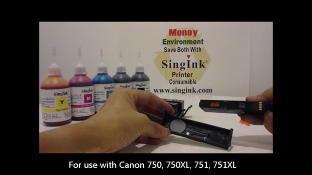 Refill video compatible with Canon 750, 751, 770, 771