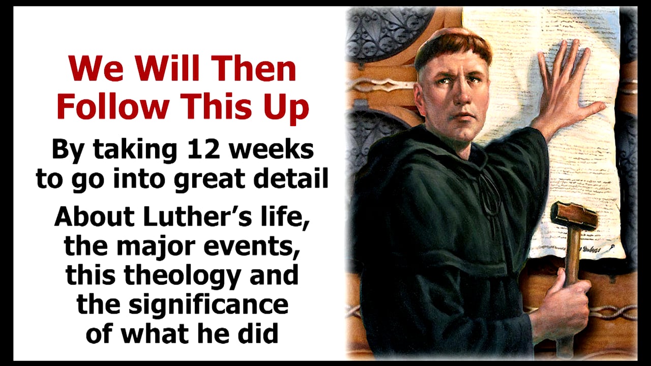 The Spiritual World of Luther 1 (Sin, Penance & Purgatory)