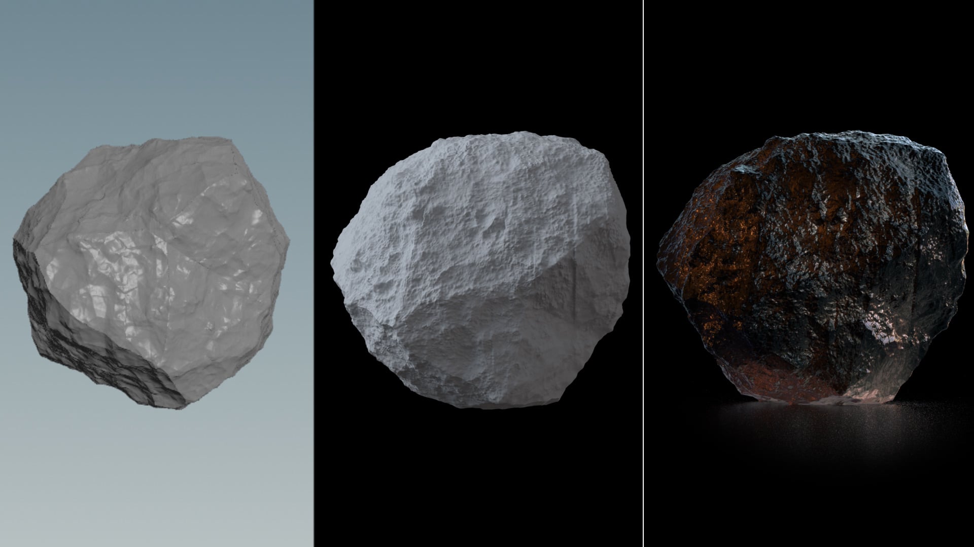 Rock generation + adding details | Breakdown (Houdini / C4D) on Vimeo