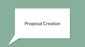 Proposal Creation