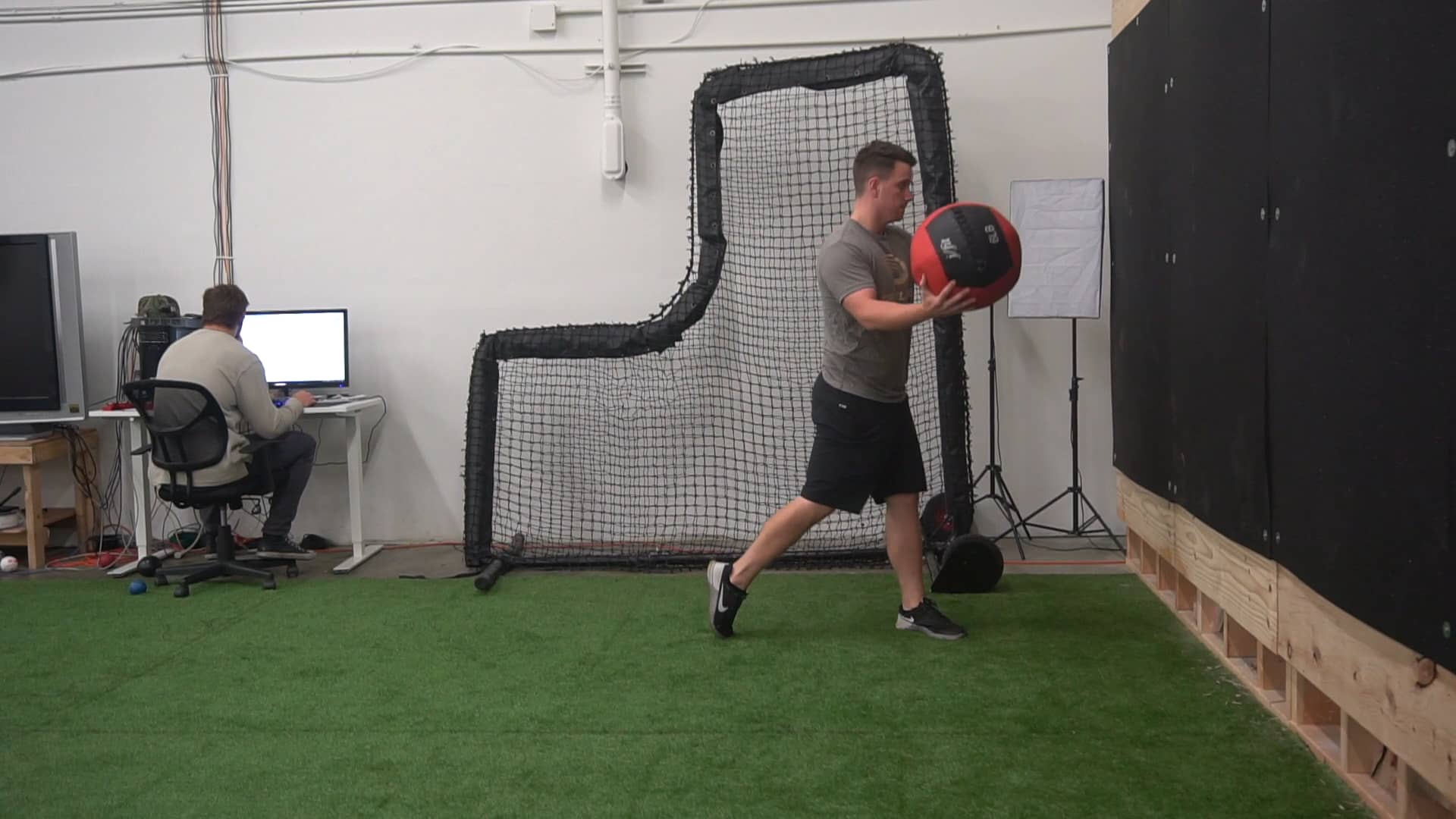 Step Behind Med Ball Scoop Toss on Vimeo