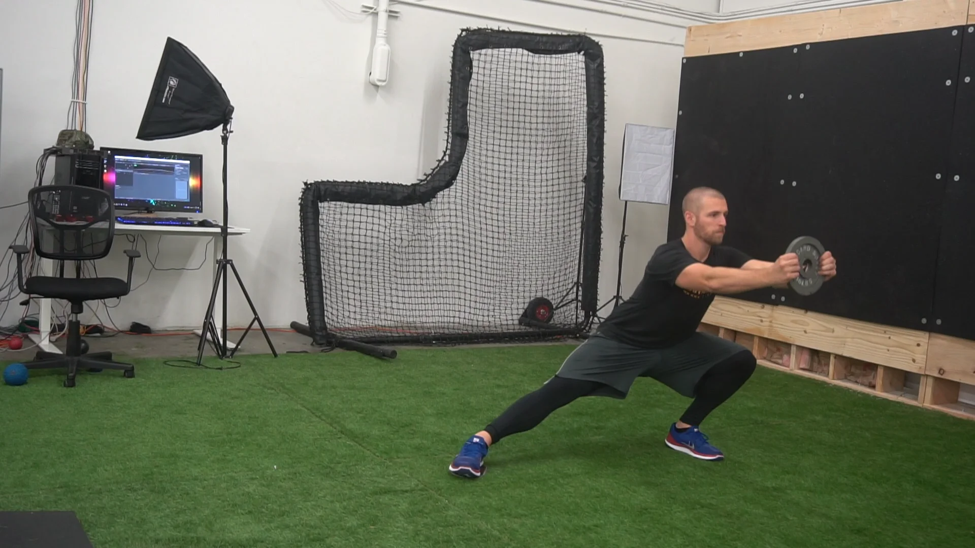 Plate Loaded Slide Board Lateral Lunge on Vimeo
