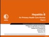 Update in Hepatitis B for Primary Health Care Nurses - Part 2 [Webinar on 20 September 2017]