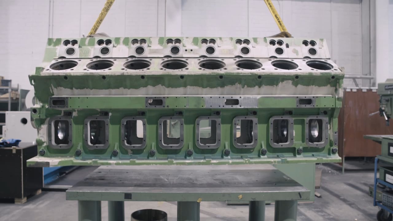 Engine Block Repair with Metal Stitching on Vimeo