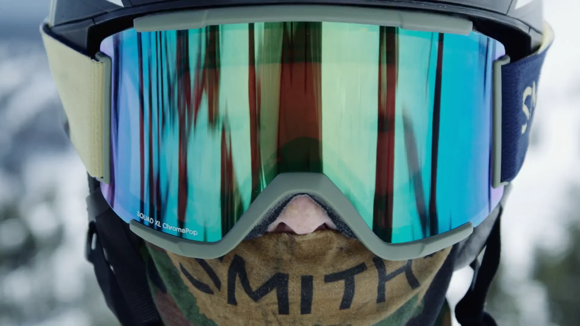 Smith Squad XL Black ChromaPop Pro Photochromic Blue Lens Goggles