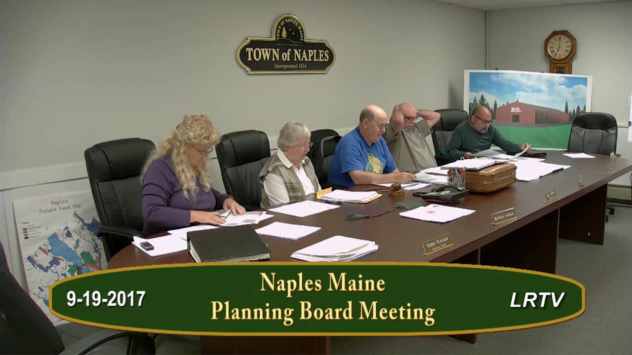 Naples Planning Board Meeting 9192017 on Vimeo