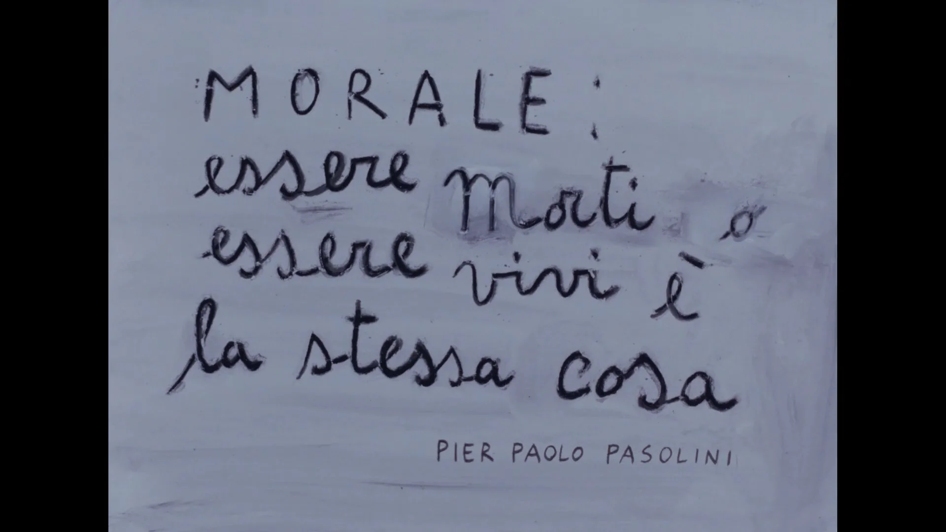 Essere morti o essere vivi è la stessa cosa on Vimeo