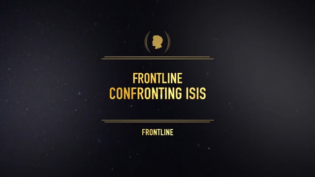 FRONTLINE: Confronting ISIS - Raney Aronson - 2016 Peabody Award Acceptance
