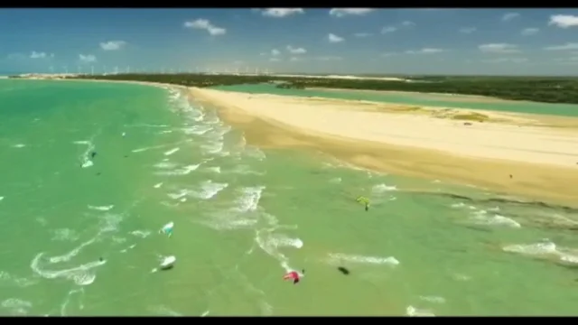 Drone drops Restube to kitesurfer in Brazil