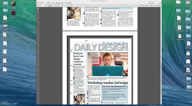 Adobe InDesign Workshop on Vimeo