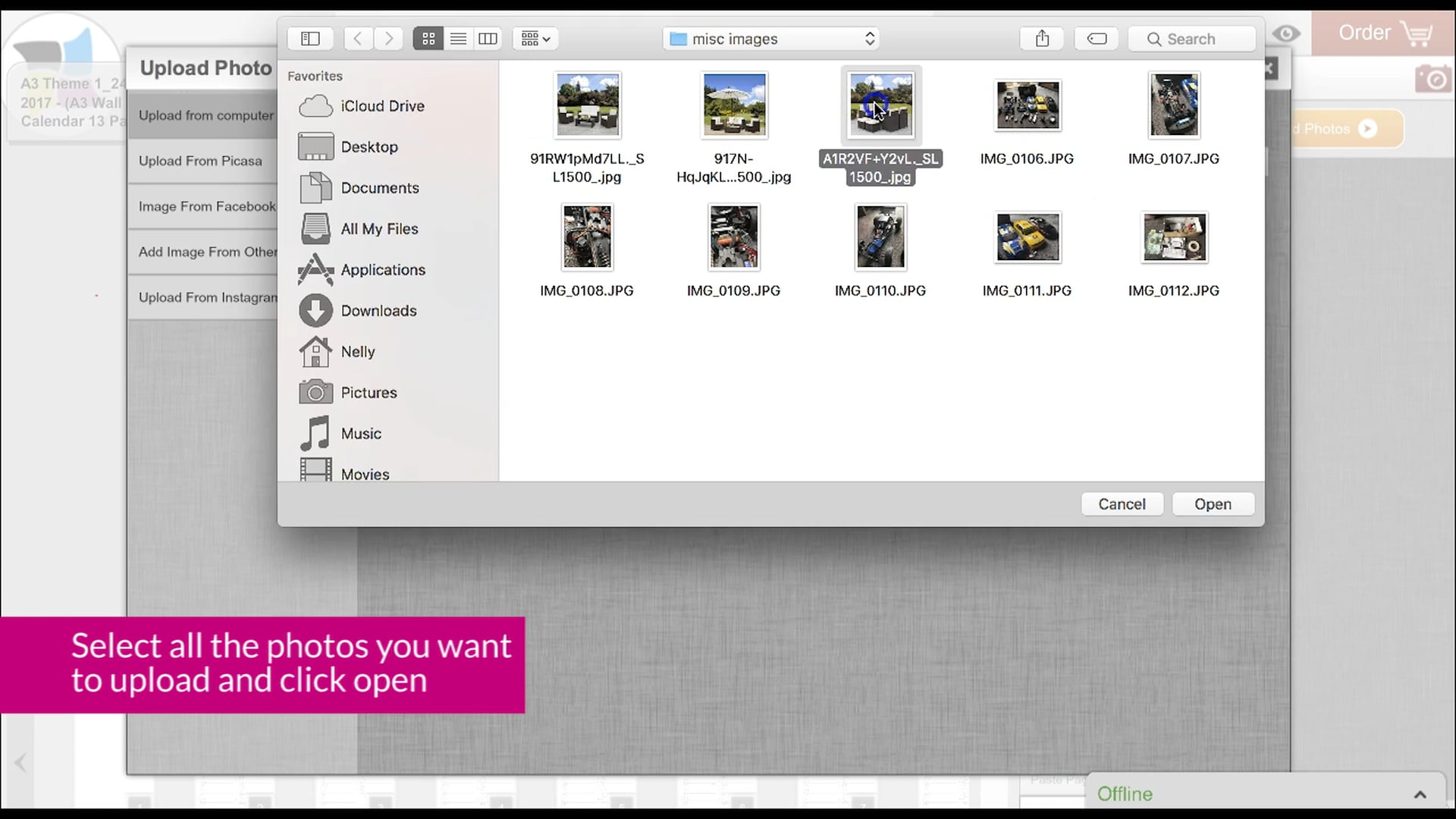 import images on Vimeo