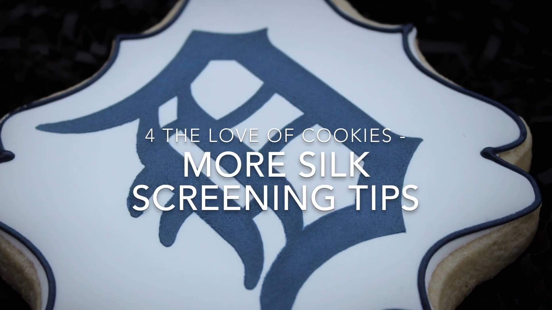 Silk Screening On Cookies On Vimeo