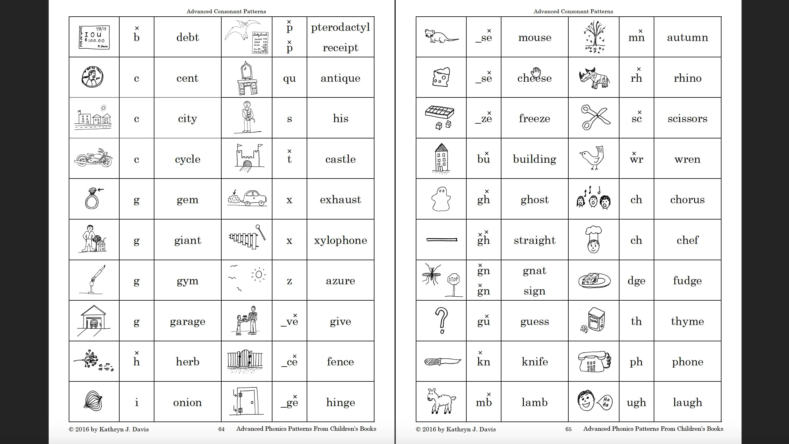 Advanced Phonics Patterns Sound Charts - Adv-Ch-13-AdvConsP on Vimeo